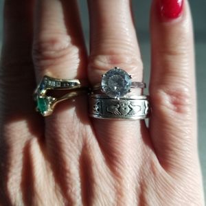 Diamond♦️Sterling silver ring 925